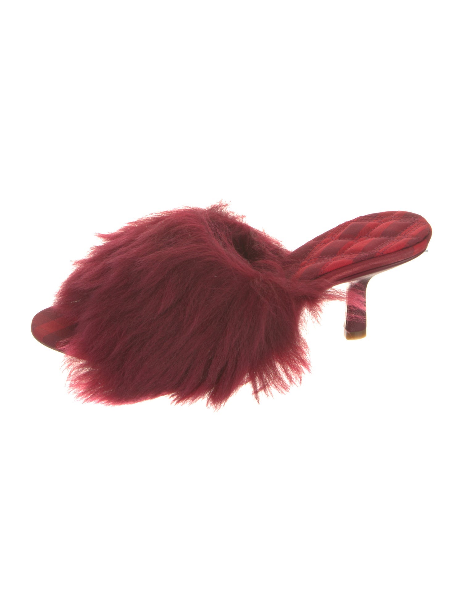 Burberry Faux Fur Slides